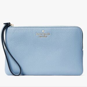 kate spade Sky Blue Leather Wristlet